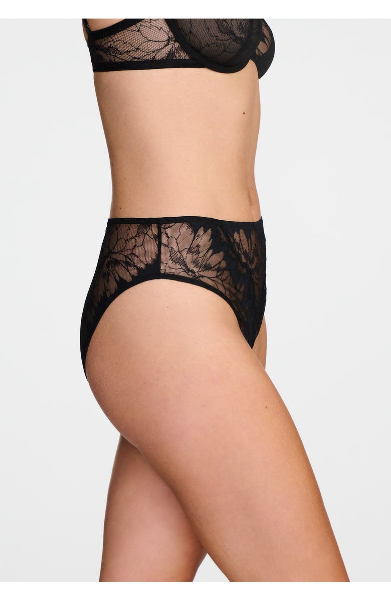 CUUP The Highwaist- Floral Lace, Alternate, color, Black