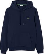 Lacoste Lightweight Cotton Fleece Pullover Hoodie