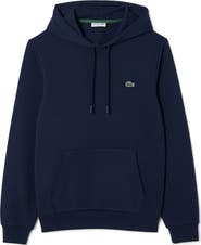 Lacoste Lightweight Cotton Fleece Pullover Hoodie