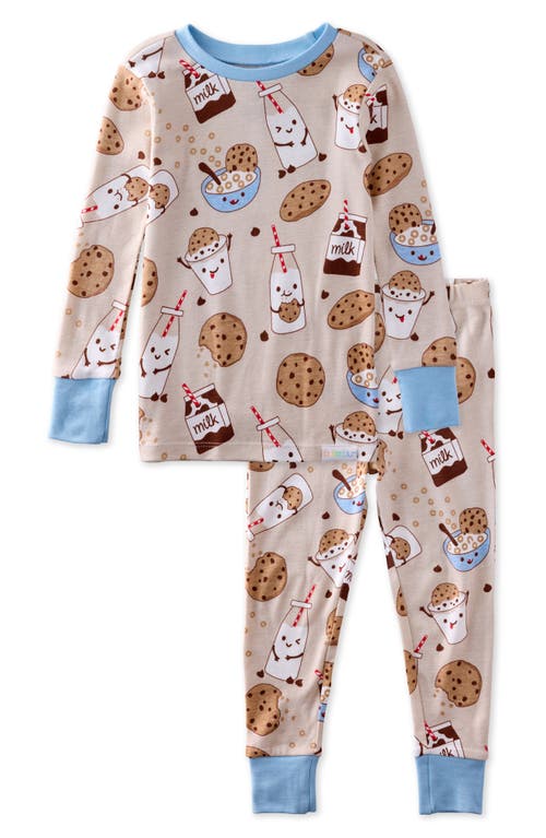 Butterblu Kids' Zen Print Fitted Organic Cotton Two-piece Pajamas