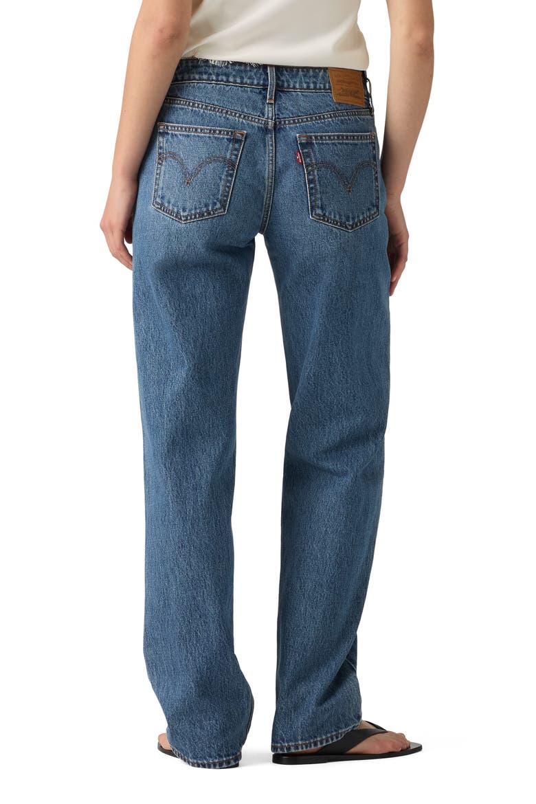 Low Straight Leg Jeans, Alternate, color, REAL RECOGNIZE REAL