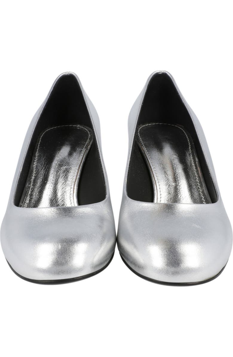 FERRAGAMO Farrah Mirror Heel Pump, Alternate, color, Silver