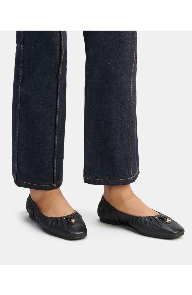 COACH Eleanor Leather Flat, Alternate, color,