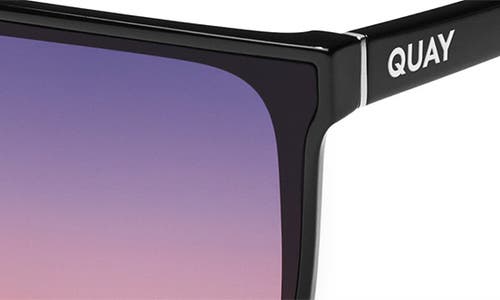 Quay Nightfall Medium 138mm Shield Sunglasses In Black