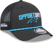 New Era Men's New Era Black Carolina Panthers 2025 Inspire Change 9FORTY M-Crown Adjustable Hat