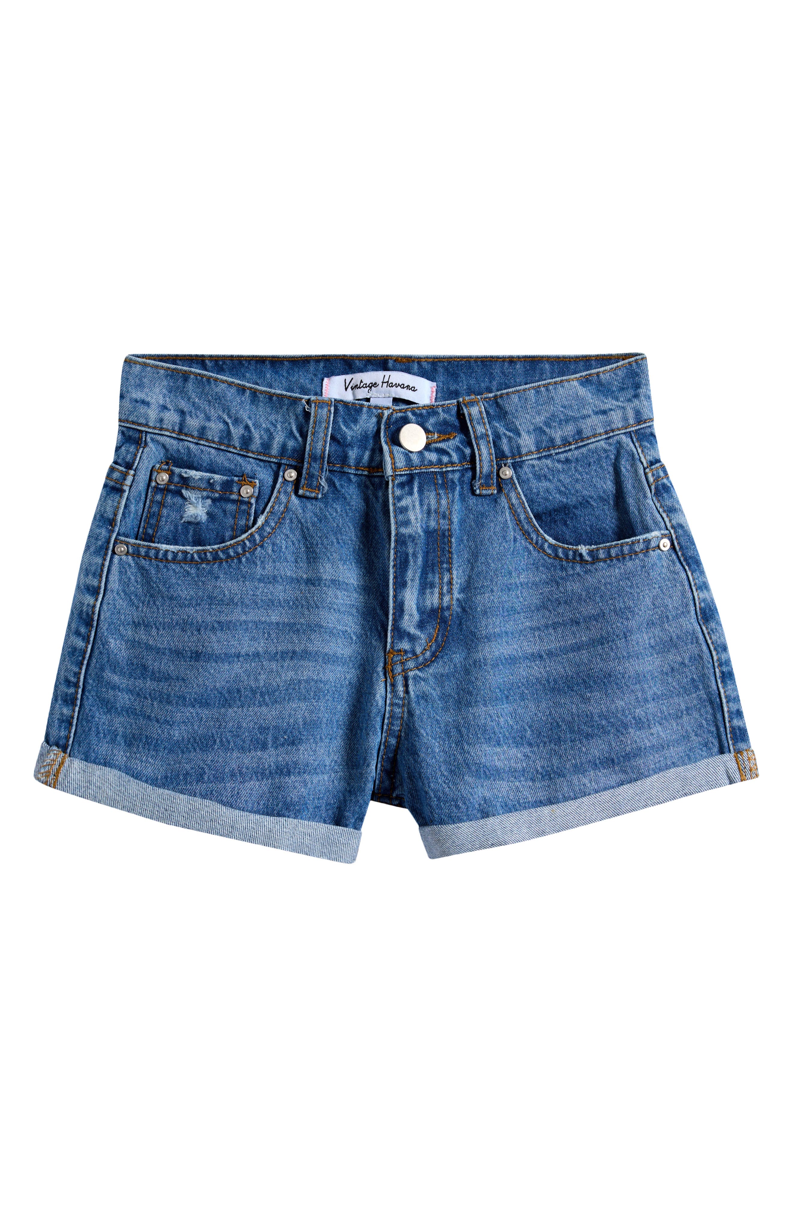 Vintage Havana Kids' Roll Cuff Denim Shorts