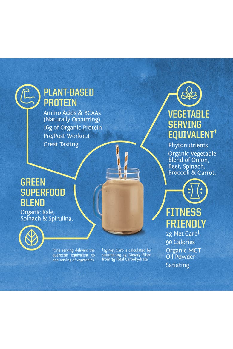Organic Warrior Blend+ Greens Protein Powder, 750gm, Alternate, color, Chocolate
