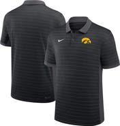 Nike Men's Nike Black Iowa Hawkeyes 2025 Early Season Coaches Sideline Victory Stripe Performance Polo