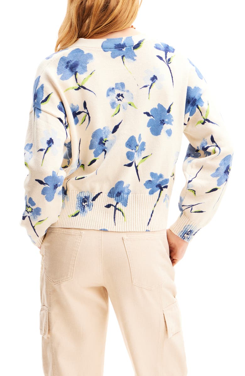 Desigual Oversize Floral Cardigan, Alternate, color,