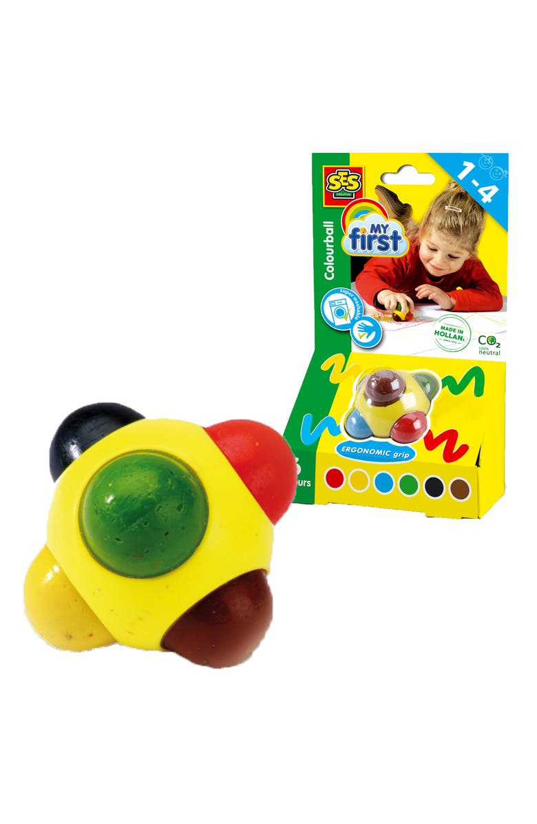 SES Creative My First Colorball Drawing & Coloring Art Toy, Ages 1+, Alternate, color, Multicolored