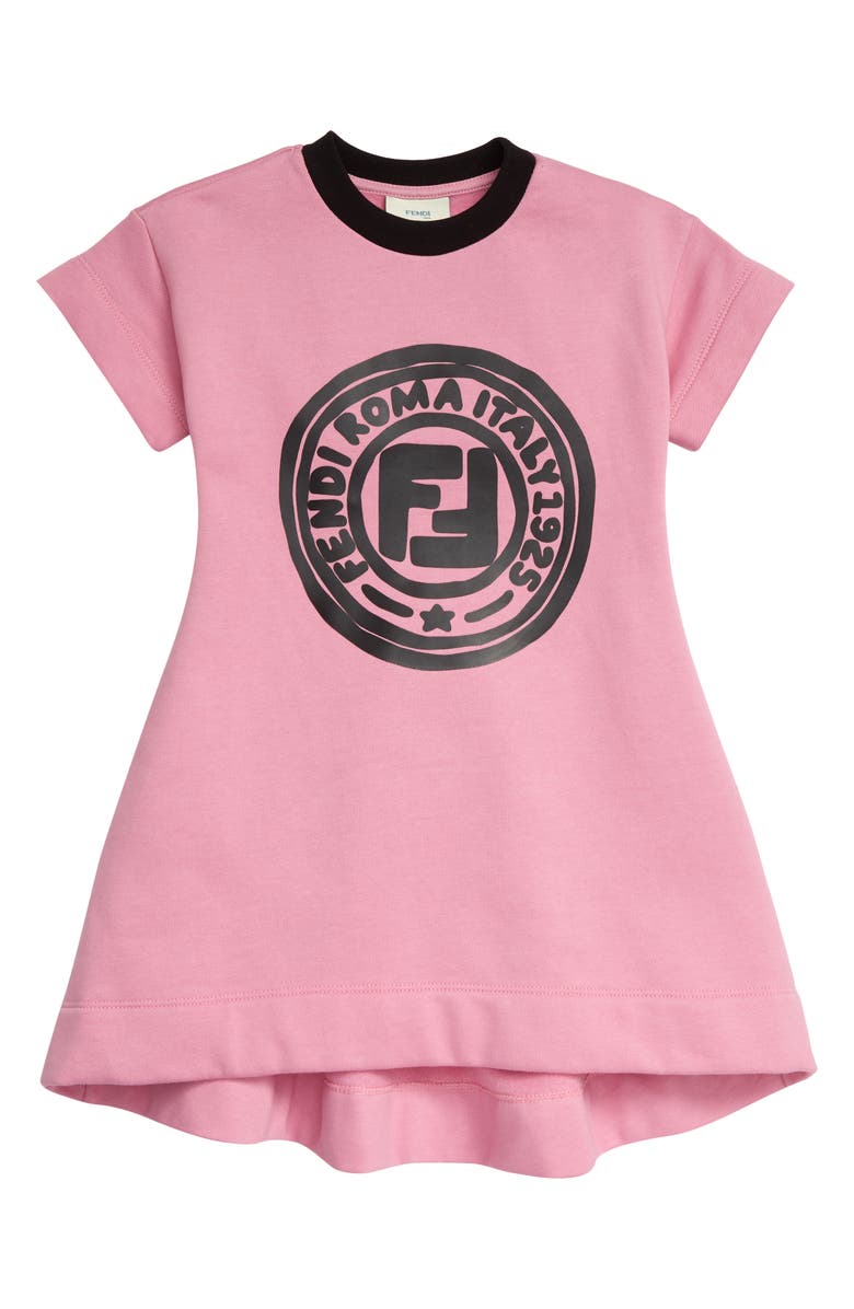 Fendi x Joshua Vides Logo Graphic Sweatshirt Dress, Main, color, 