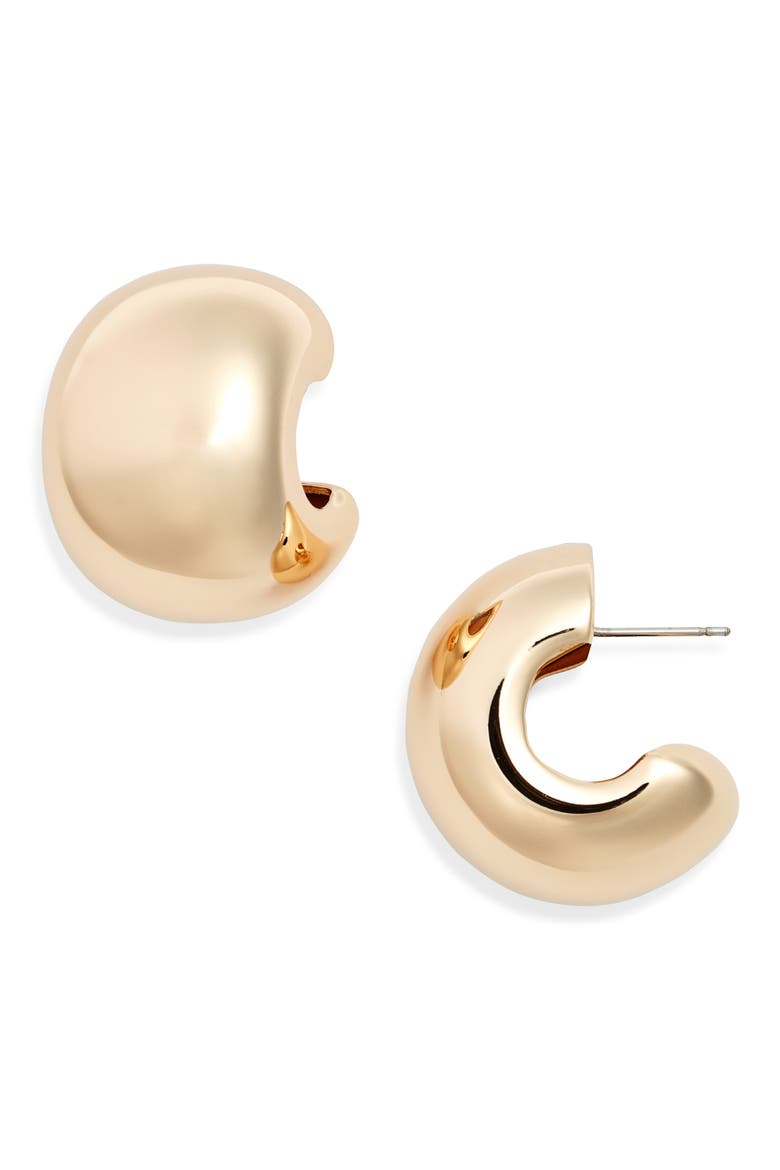 Gemma Hoop Earrings, Main, color, HIGH POLISH GOLD
