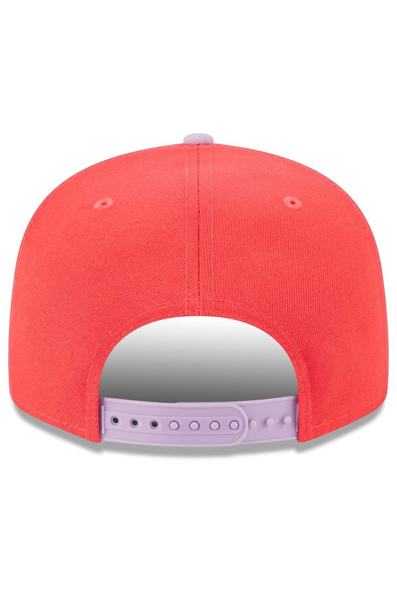 New Era Men's New Era Red/Purple San Francisco Giants Spring Basic Two-Tone 9FIFTY Snapback Hat, Alternate, color, Red