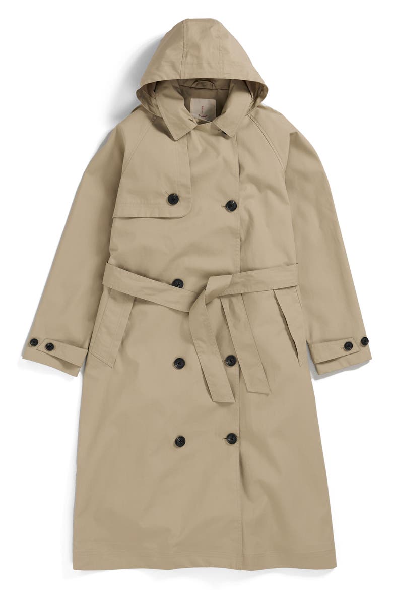 Penweathers Waterproof Trench Coat, Alternate, color, SEED WHITE