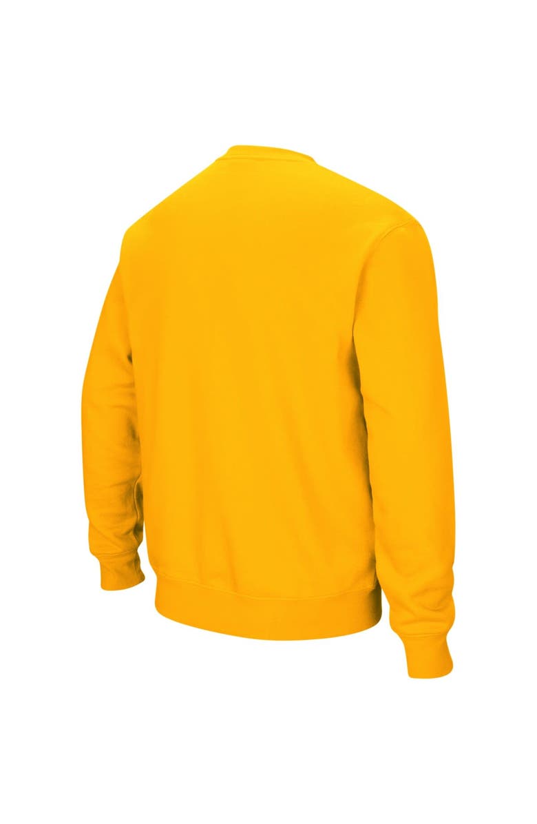 COLOSSEUM Men's Colosseum Gold LSU Tigers Arch & Logo Crew Neck Sweatshirt, Alternate, color, Gold