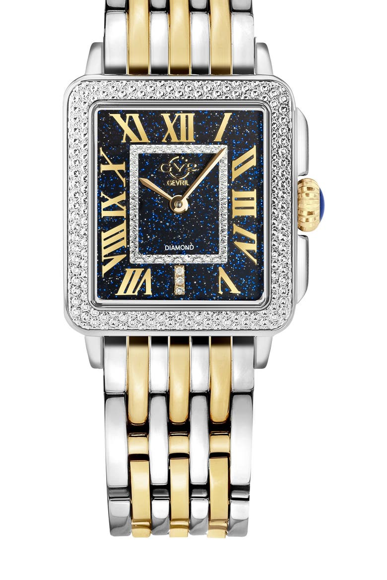Women's Padova Diamond Bracelet Watch, 28.5mm - 0.014 ctw, Main, color, TWP-TONED SS IPYG
