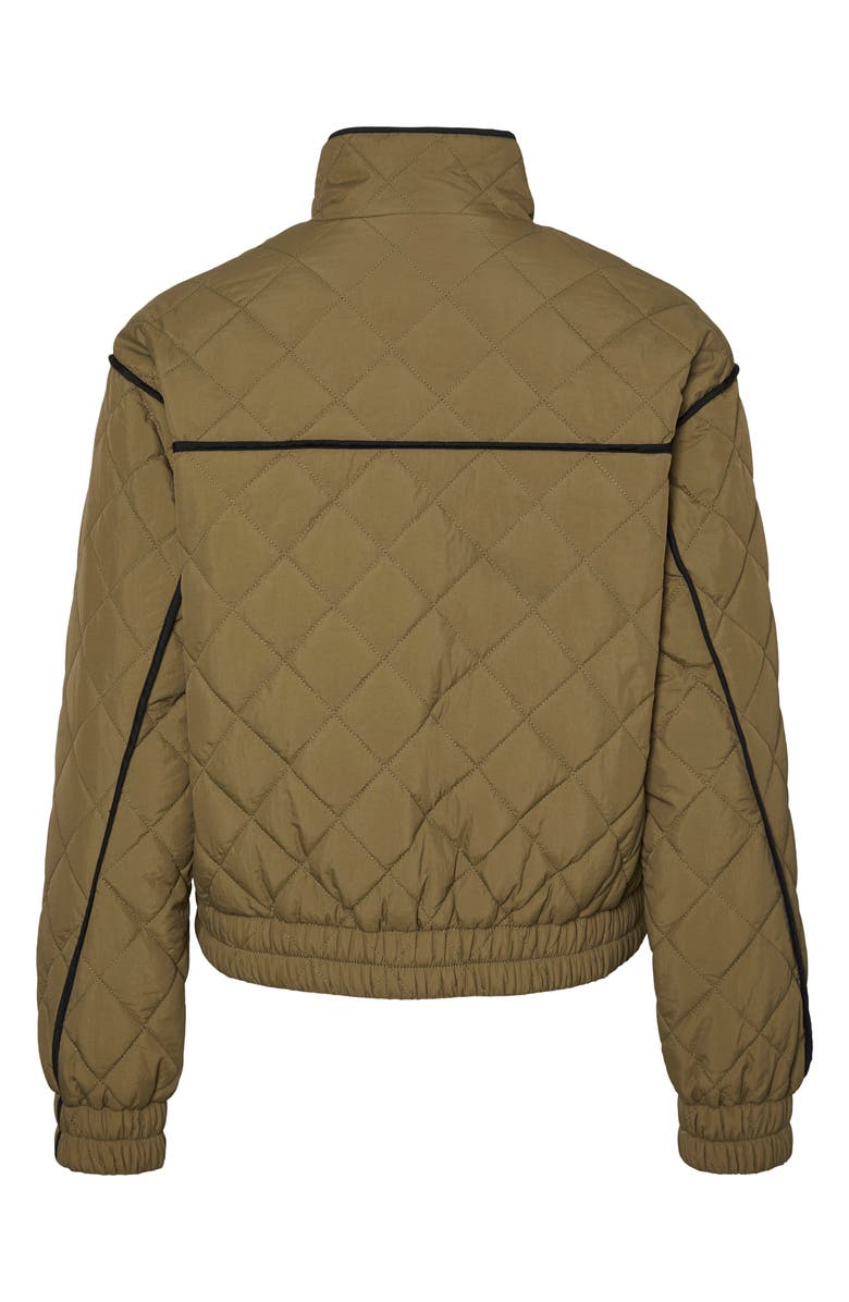 VERO MODA Vilma Quilted Crop Bomber Jacket, Alternate, color,