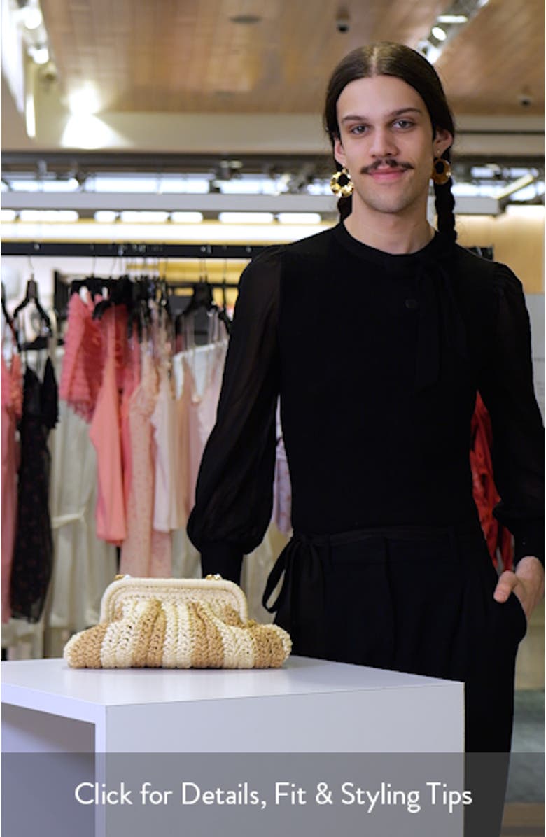 Hydra Convertible Raffia Clutch, sales video thumbnail