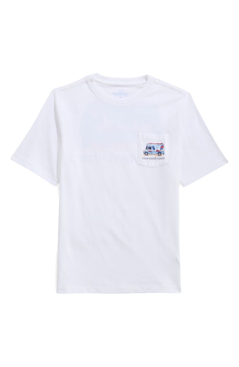 vineyard vines Kids' Ice Cream Truck Cotton Graphic Pocket T-Shirt, Main, color, 