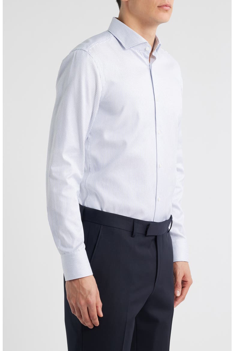 Hank Slim Fit Dress Shirt, Alternate, color, BRIGHT BLUE