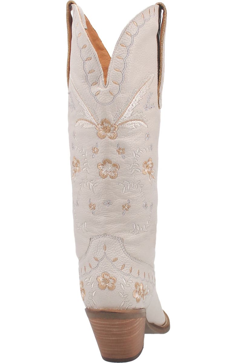 Dingo Full Bloom Western Boot, Alternate, color, White