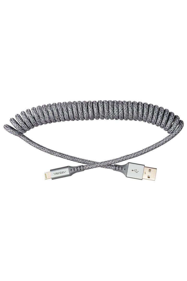 Helix USB-A to Apple Lightning High Speed Travel 3 Foot Cable, Alternate, color, Grey