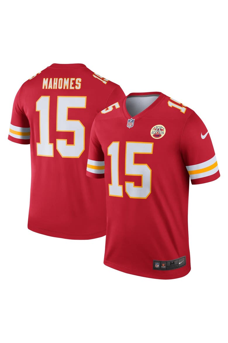 Men's Nike Patrick Mahomes Red Kansas City Chiefs Alternate Legend Player Performance Top, Main, color, Red