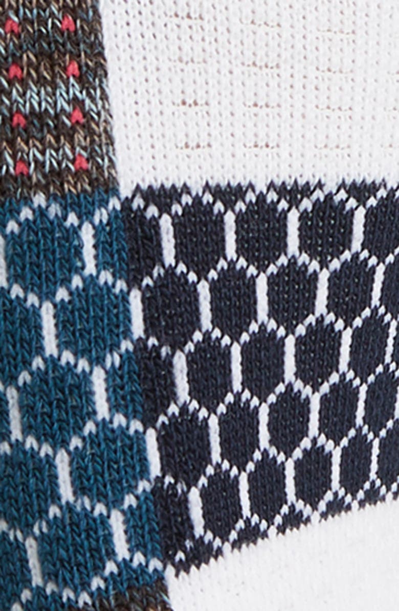 Bombas Space Dye Colorblock Quarter Socks, Alternate, color,