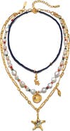 Sequin Formentera Freshwater Pearl Layered Necklace