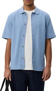 Les Deux Pointelle Short Sleeve Cardigan