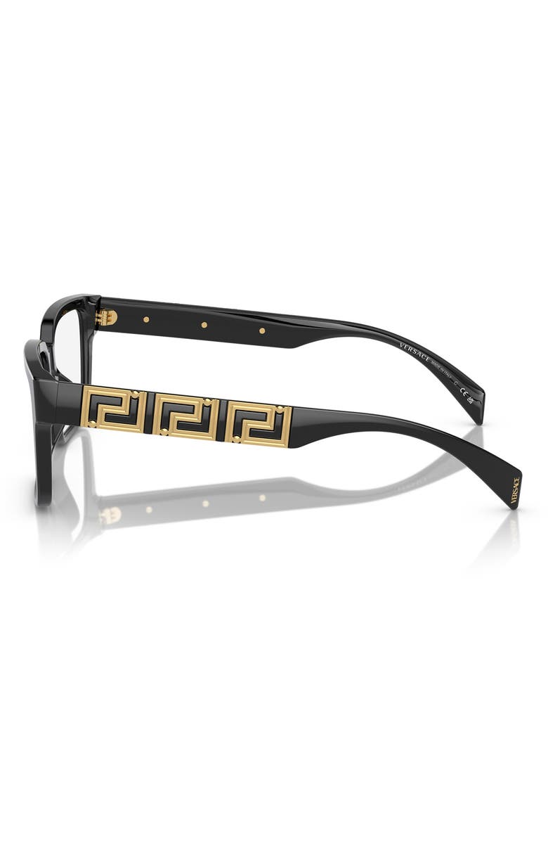 Versace 55mm Rectangular Optical Glasses, Alternate, color, 