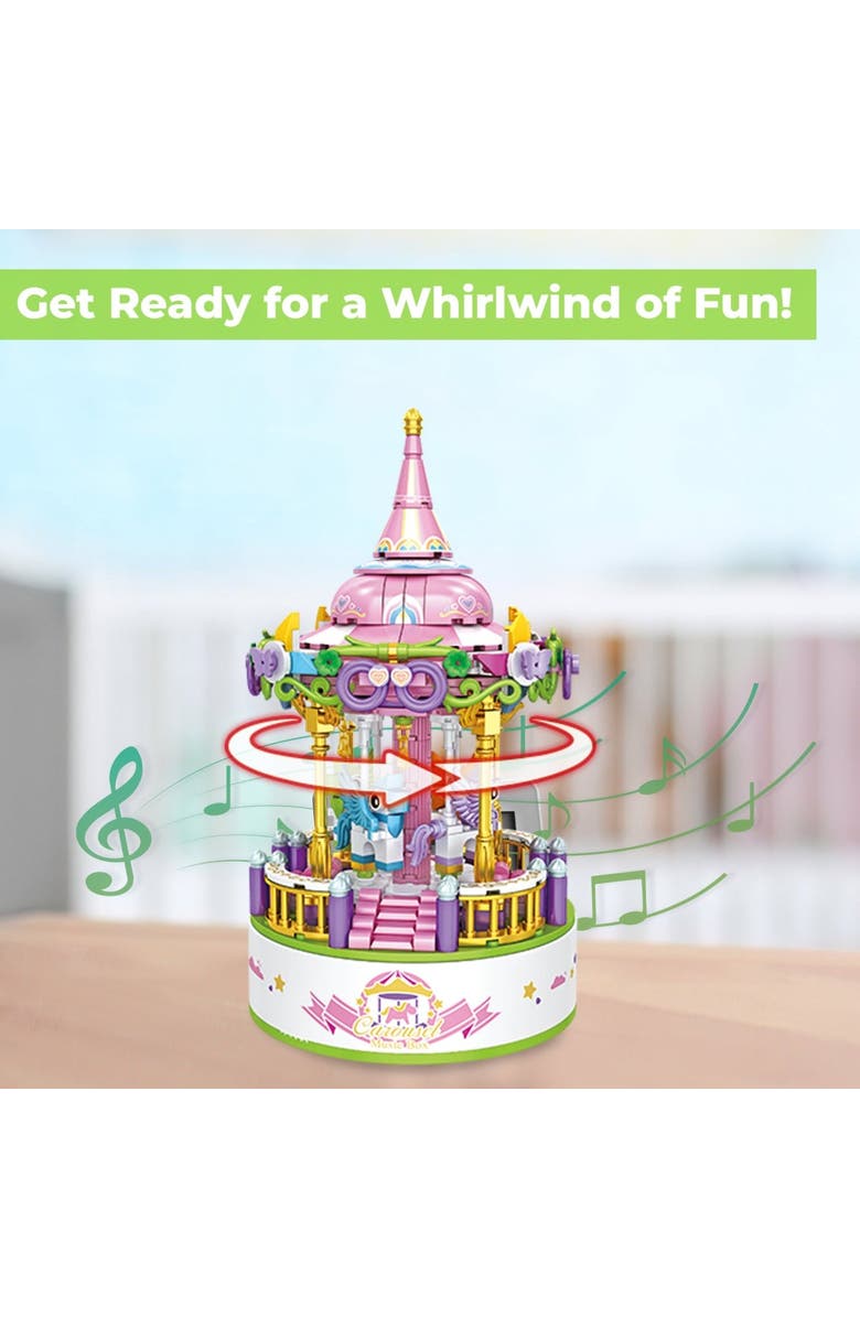 CONTIXO Carousel Building Block Set, Alternate, color, Multi Color Floral