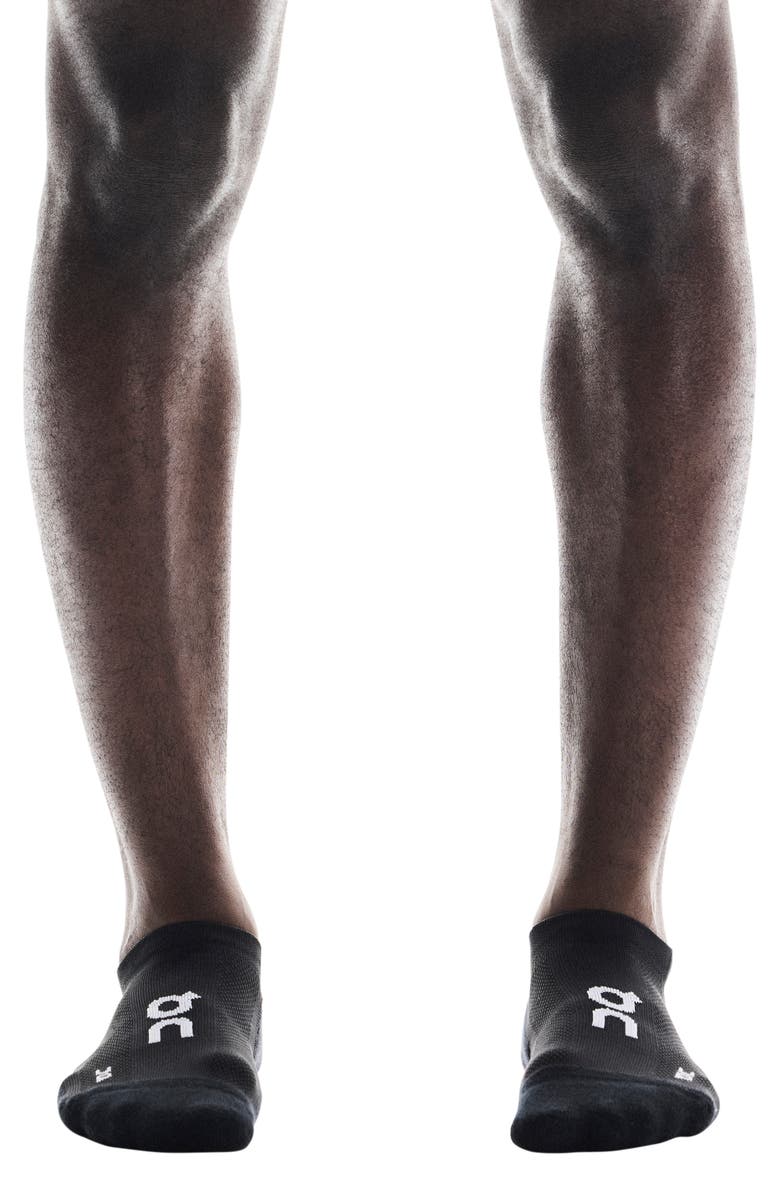 On 2-Pack Core Run Low Cut Socks, Alternate, color, Black