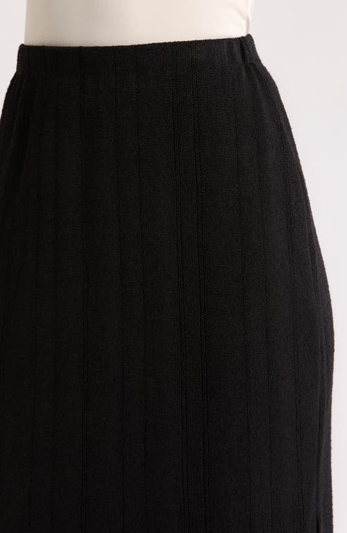 Vince Camuto Slit Maxi Sweater Skirt In Black