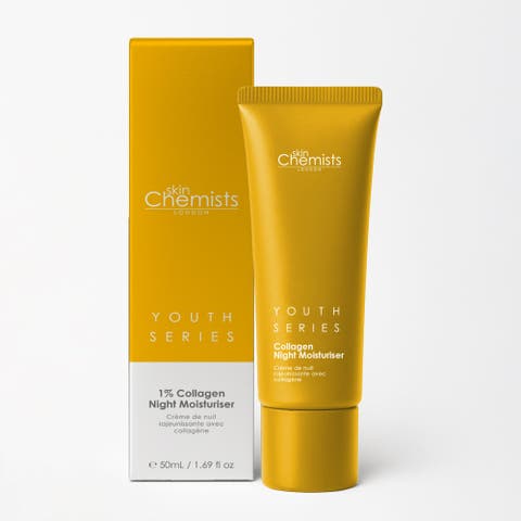 Youth Series 1% Collagen Night Moisturiser 50ml for Fine Lines & Wrinkles, Loss of Firmness