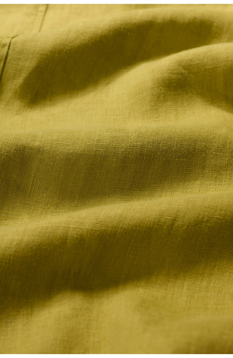 Seasalt Cornwall Grass Wave Sleeveless Linen Midi Dress, Alternate, color, Lime