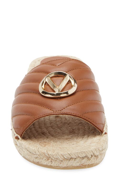 Shop Valentino By Mario Valentino Clavel Espadrille Slide Sandal In Brown