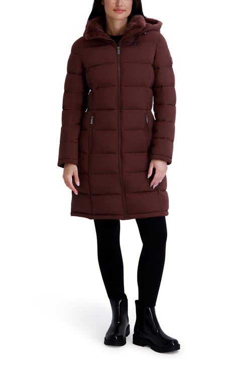 Stretch Puffer Jacket w/ Hood