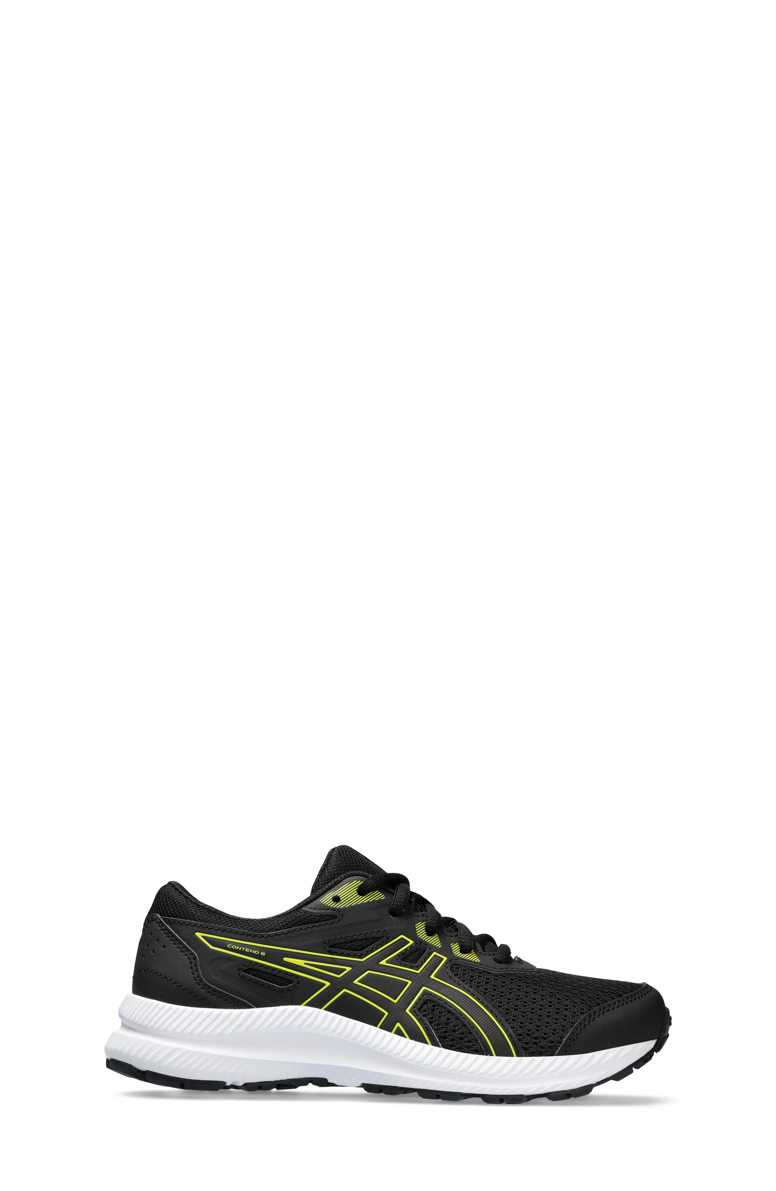 ASICS<sup>®</sup> Kids' Contend 8 Sneaker, Alternate, color, Black/ Bright Yellow