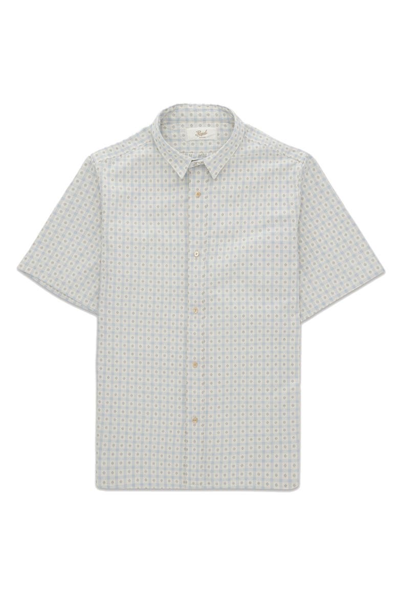 Fortela Prequel Cotton Short Sleeve Shirt, Main, color, Beige