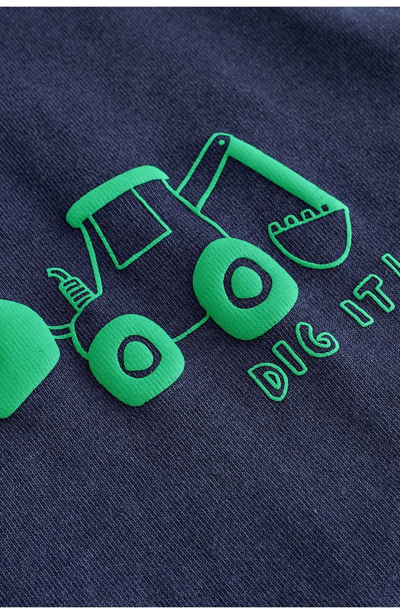 NEXT Kids' Tractor Cotton Long Sleeve Graphic T-Shirt, Alternate, color, Blue