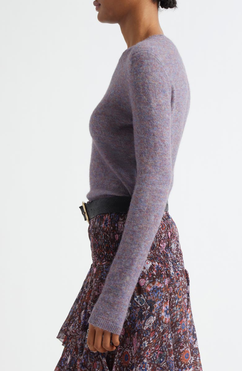 Isabel Marant Étoile Obiray Baby Alpaca Blend Crewneck Sweater, Alternate, color, Multicolor/ Blue
