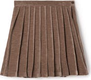 Jolie Capri Velvet Pleated Invisible Zipper Skirt