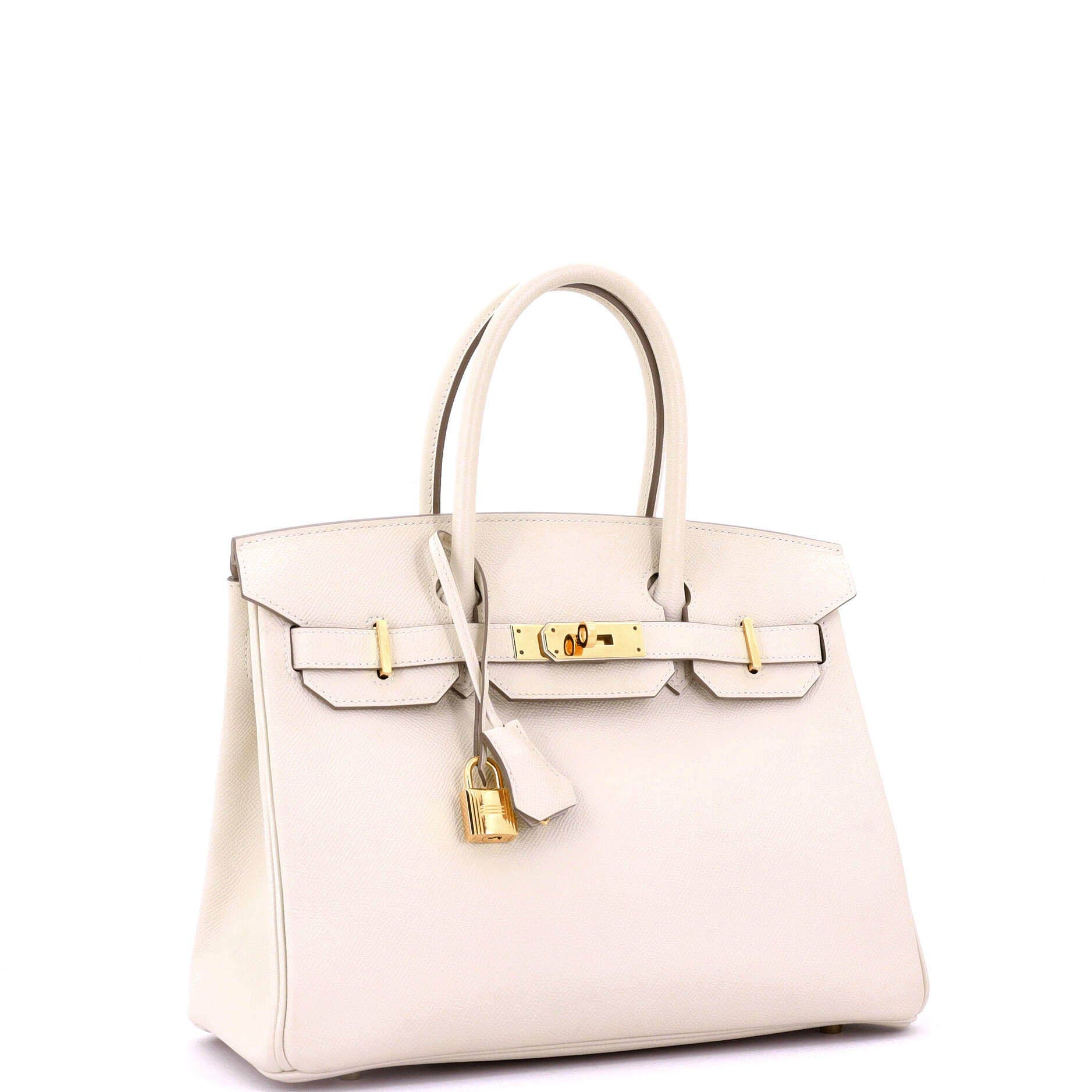 Pre-Owned Hermes Birkin Handbag Light Epsom with Gold Hardware 30, Alternate, color, Nata