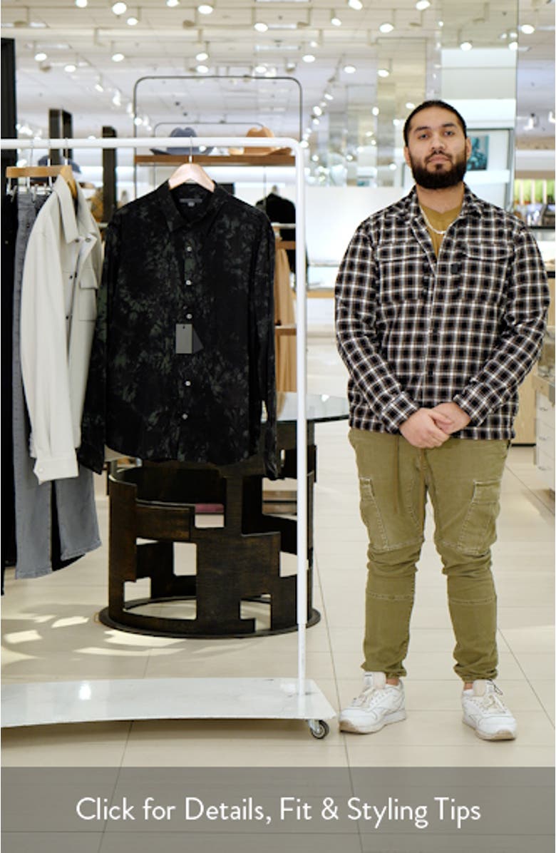 Pleated Front Silk Button-Up Shirt, sales video thumbnail