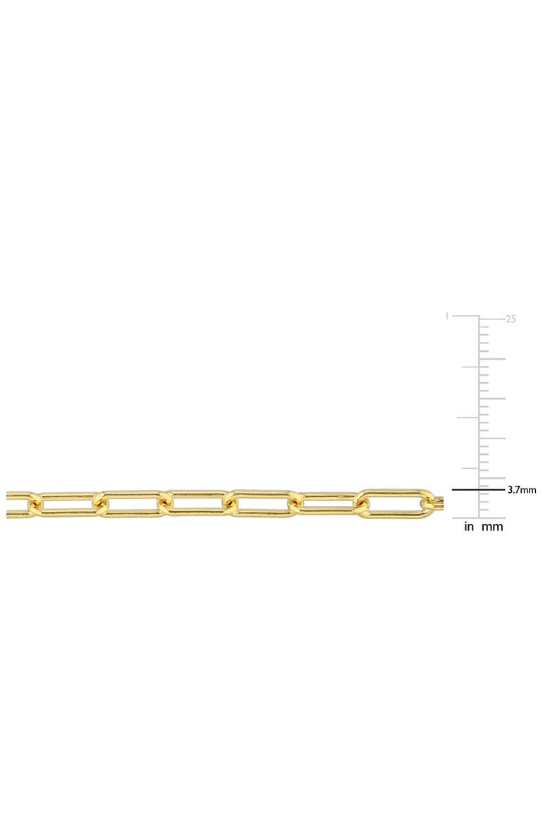 Polished Paper Clip Chain Necklace, Alternate, color, YELLOW