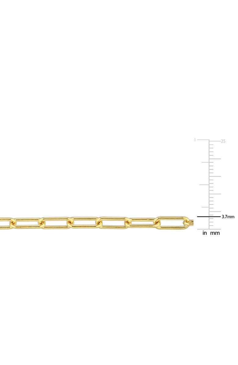 DELMAR Polished Paper Clip Chain Necklace, Alternate, color, Yellow