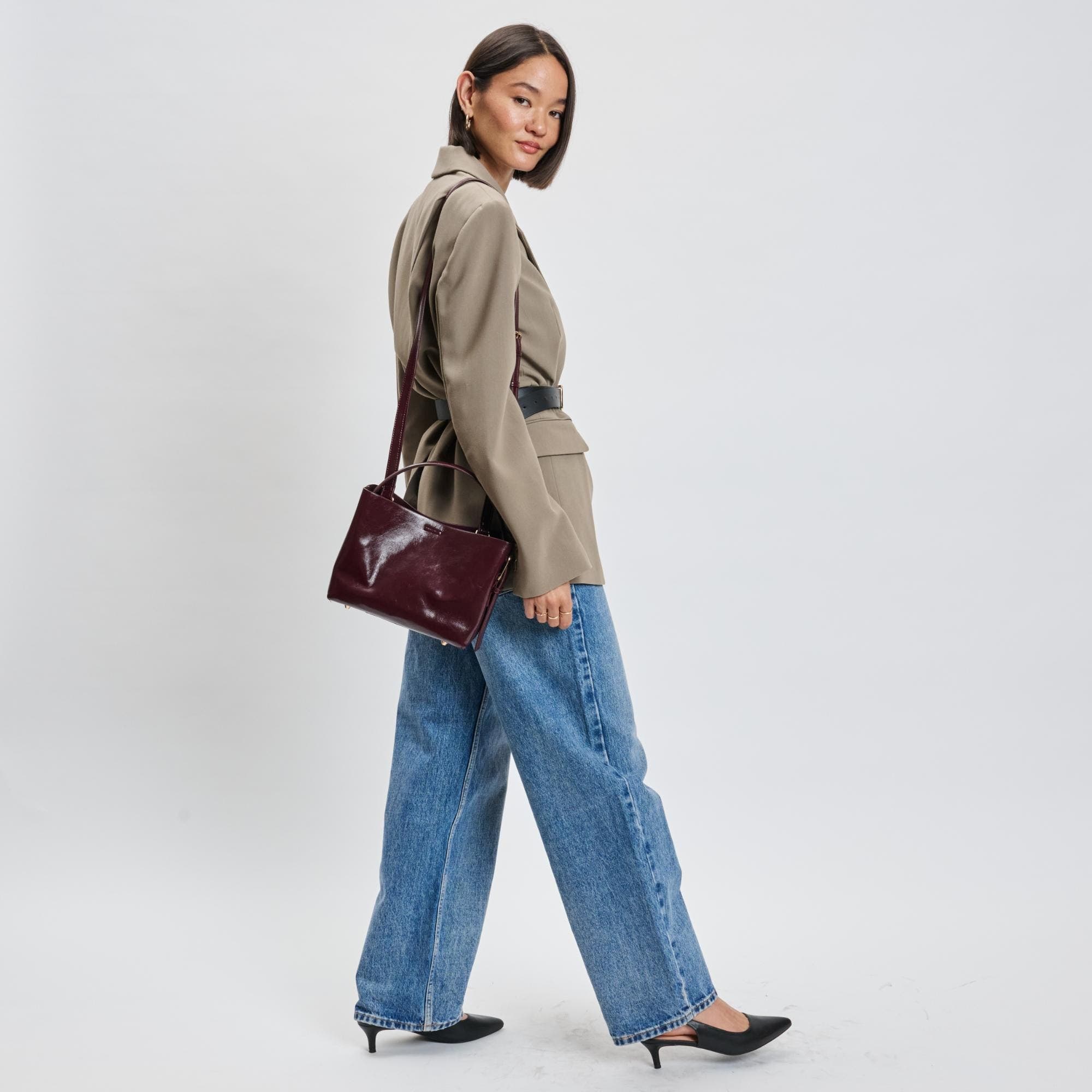 MODA LUXE Sophie Crossbody, Alternate, color, Burgundy