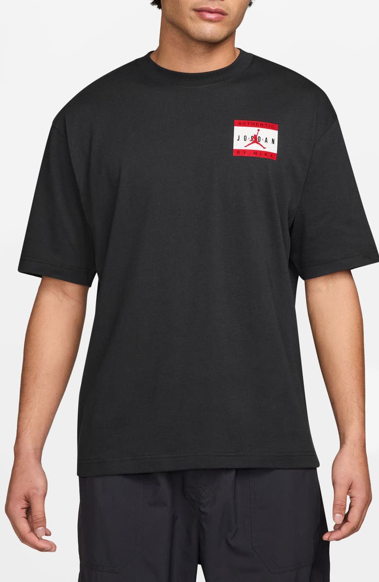 Jordan MJ Brand Authentic Graphic T-Shirt, Main, color, Black/ University Red