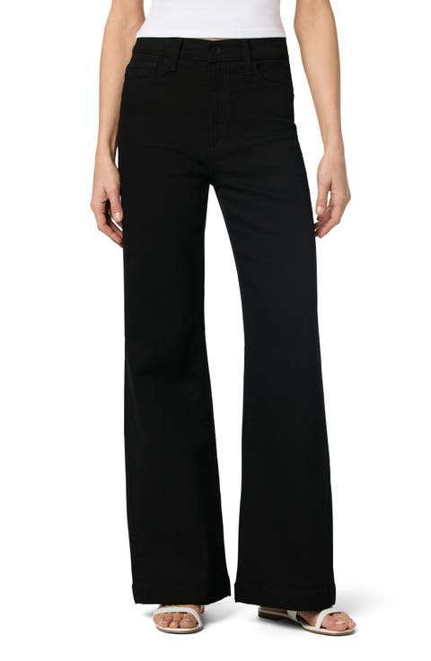 High Waist Wide Leg Jeans (Black Rinse)